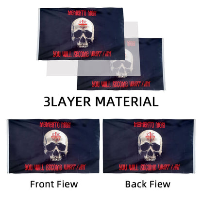 Memento Mori "You Will Become What I Am" IC XC NIKA flag 3x5ft banner man cave