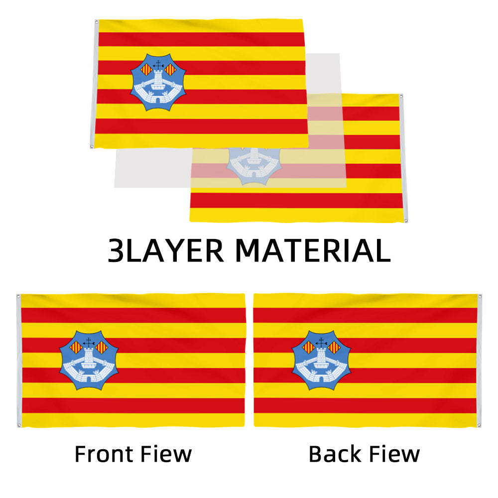 Menorca, Spain flag 3x5ft banner man cave