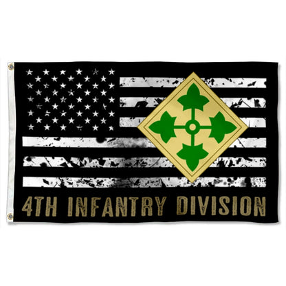 4th Infantry Division flag 3x5ft banner man cave