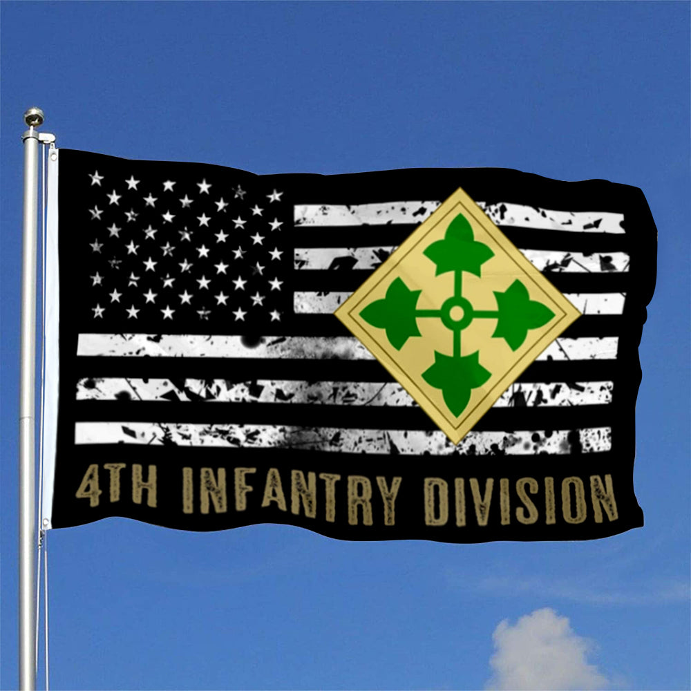 4th Infantry Division flag 3x5ft banner man cave