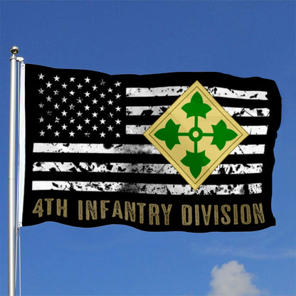 4th Infantry Division flag 3x5ft banner man cave