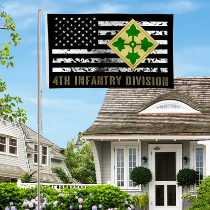4th Infantry Division flag 3x5ft banner man cave