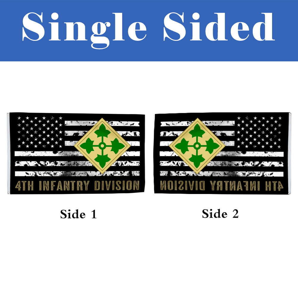 4th Infantry Division flag 3x5ft banner man cave