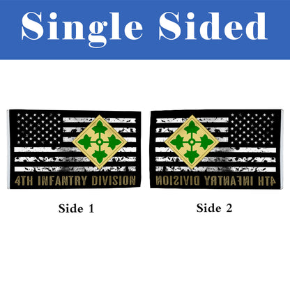 4th Infantry Division flag 3x5ft banner man cave