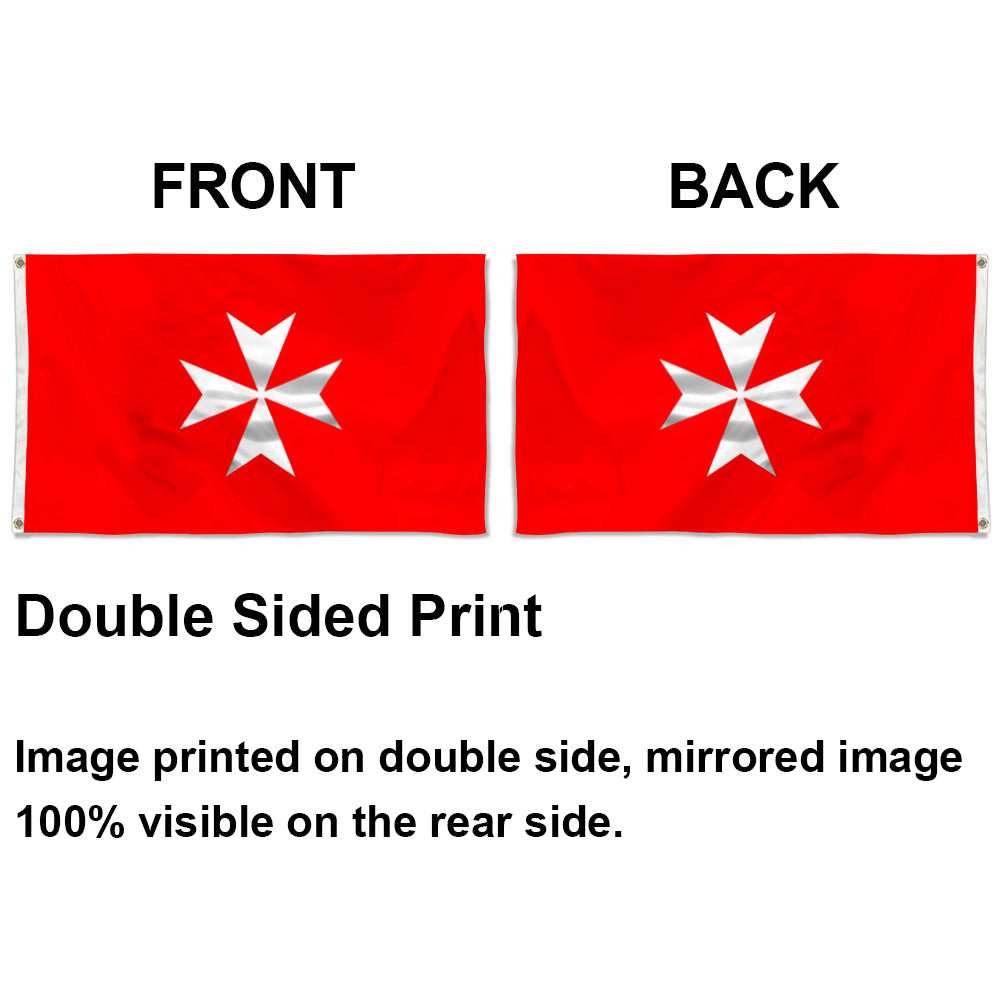 Military Order of Malta flag 3x5ft banner man cave