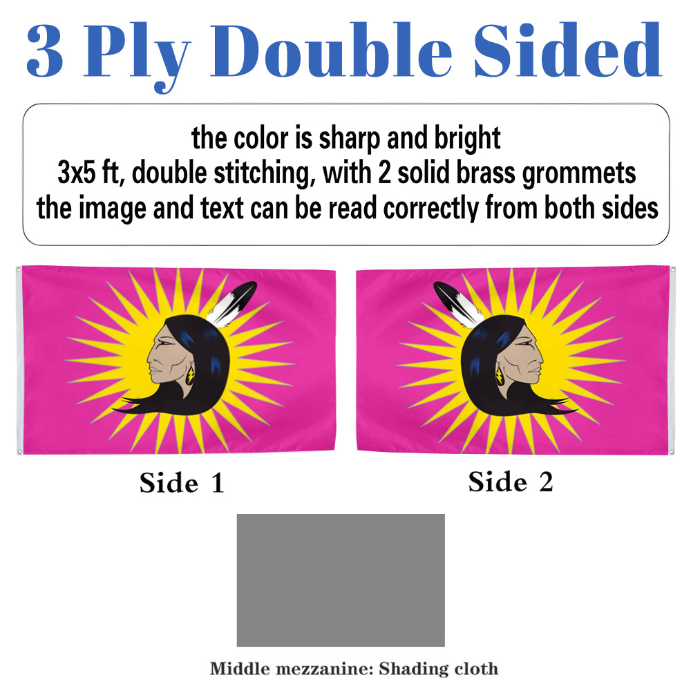 Mohawk Women’s Warrior Society flag 3x5ft banner man cave