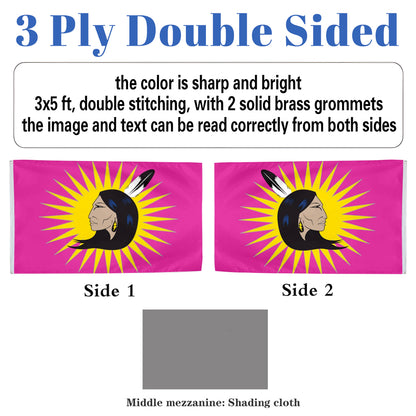 Mohawk Women’s Warrior Society flag 3x5ft banner man cave