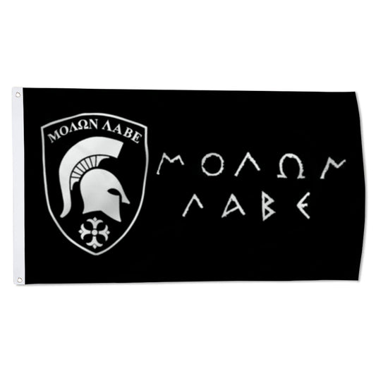 "Molon Labe (Come and Take It)" Greek Spartan Battle flag 3x5ft banner man cave