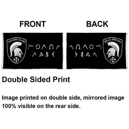 "Molon Labe (Come and Take It)" Greek Spartan Battle flag 3x5ft banner man cave