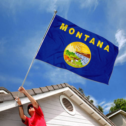 Montana State flag 3x5ft banner man cave