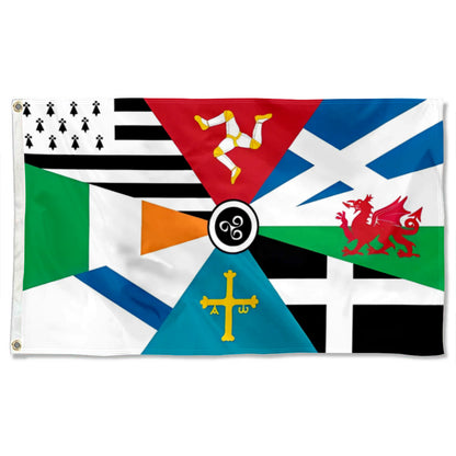 Multi Celtic flag 3x5ft banner man cave