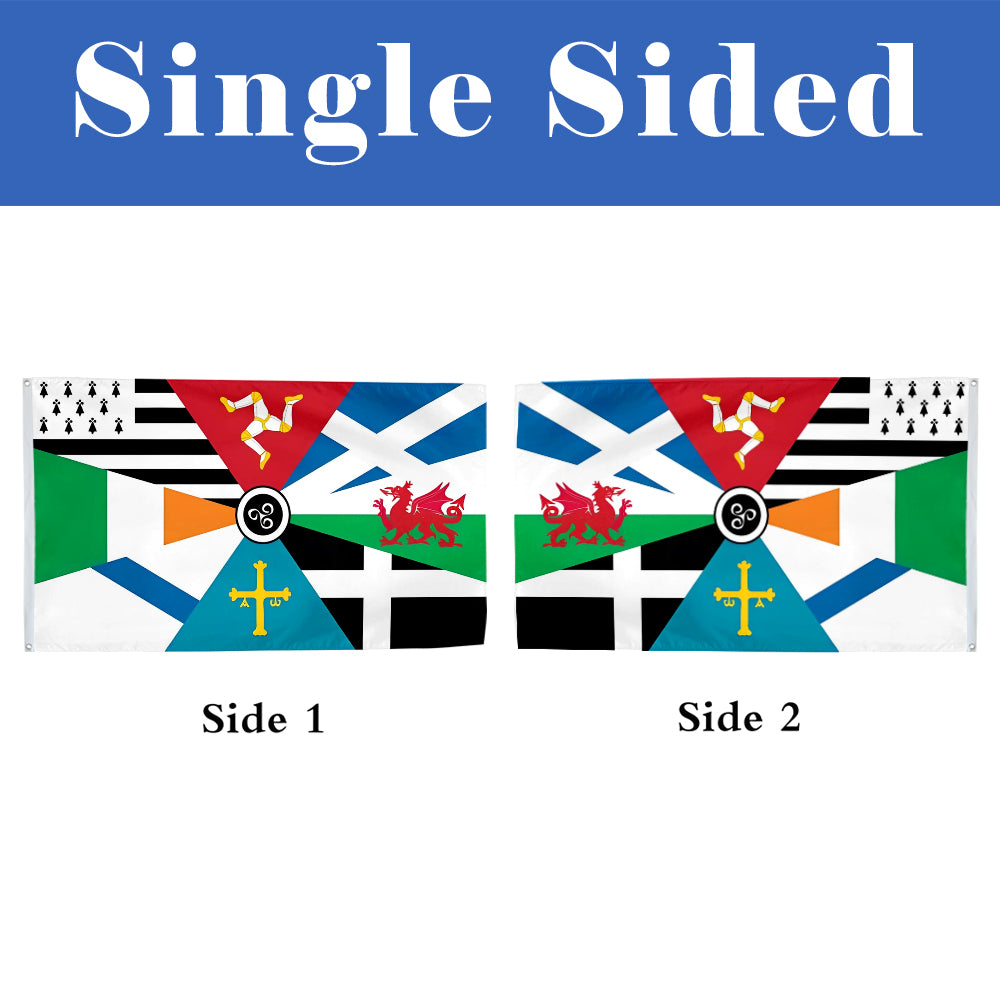 Multi Celtic flag 3x5ft banner man cave