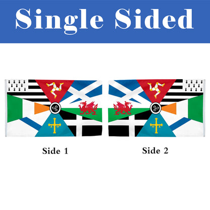 Multi Celtic flag 3x5ft banner man cave