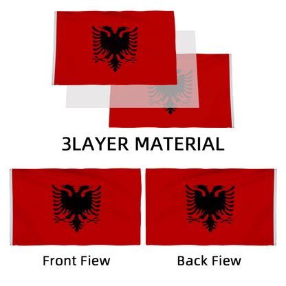 New Albania Albanian flag 3x5ft banner man cave