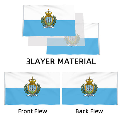 New San Marino flag 3x5ft banner man cave