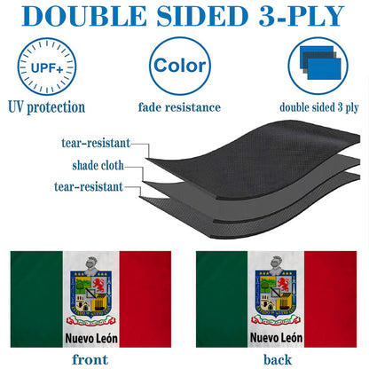 Nuevo Leon Mexico State flag 3x5ft banner man cave