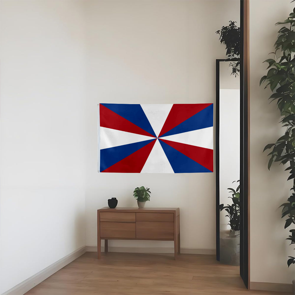 Netherlands Naval Jack Flag: 3x5ft Man Cave Nordic Maritime Style Decor Banner