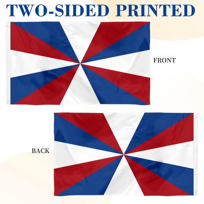 Netherlands Naval Jack Flag: 3x5ft Man Cave Nordic Maritime Style Decor Banner