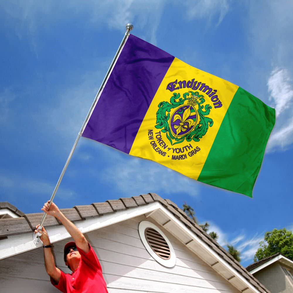 New Orleans Krewe of Endymion Parade Flag: 3x5ft Man Cave American Carnival Festival Style Banner