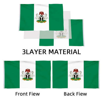 Nigeria, Abuja flag 3x5ft banner man cave