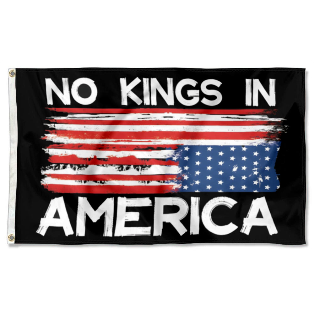 No Kings In America flag 3x5ft banner man cave