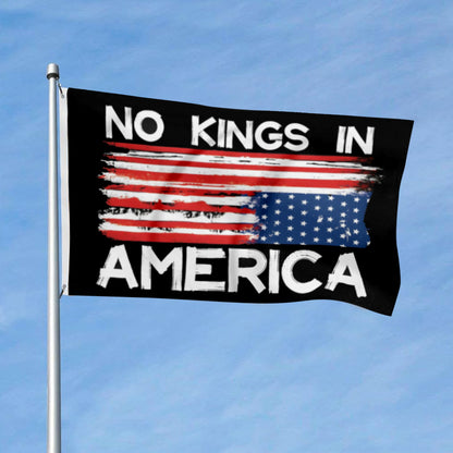 No Kings In America flag 3x5ft banner man cave
