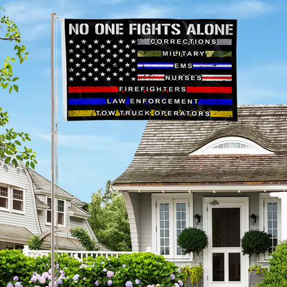 No One Fights Alone flag 3x5ft banner man cave
