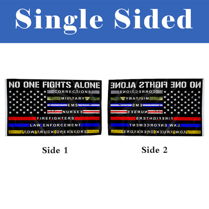 No One Fights Alone flag 3x5ft banner man cave