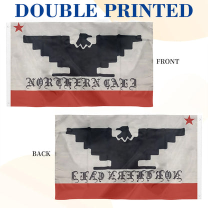 Northern California UFW Black Eagle Theme flag 3x5ft banner man cave