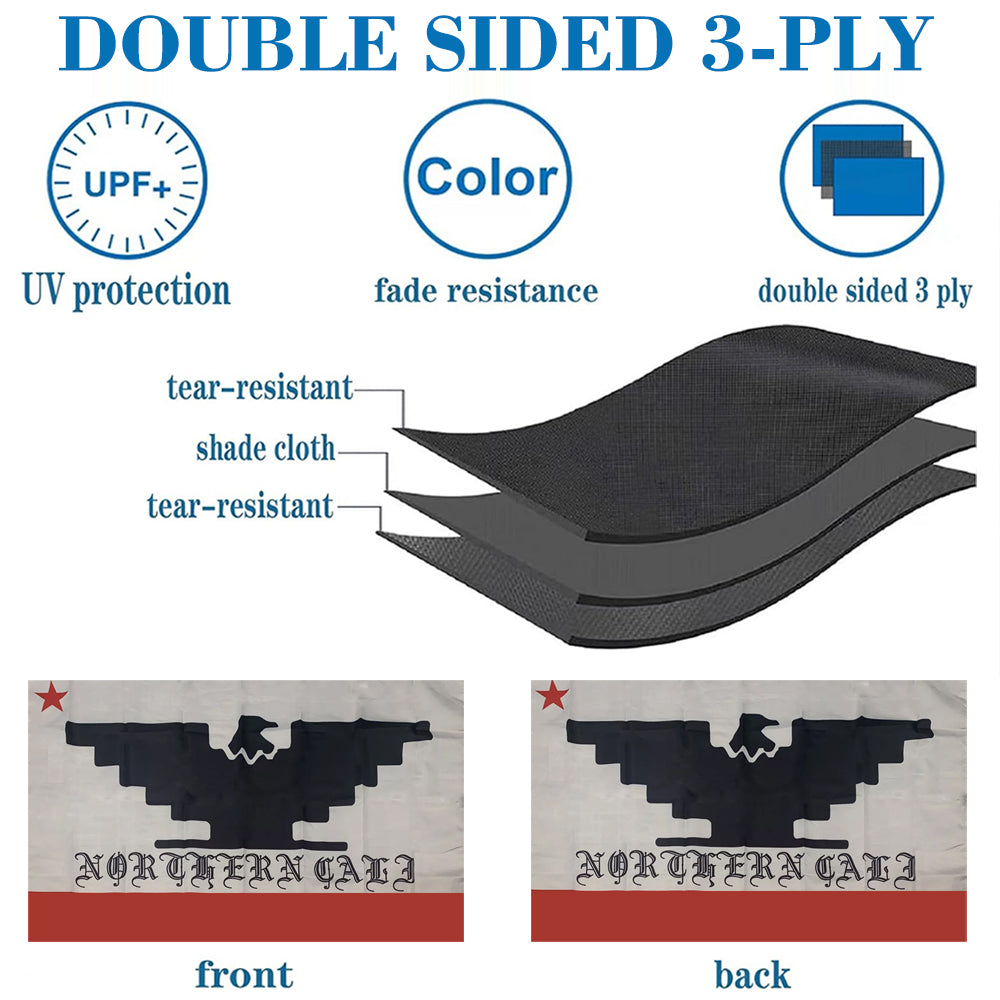 Northern California UFW Black Eagle Theme flag 3x5ft banner man cave