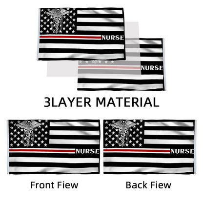 Thin Red Line Nurse Theme flag 3x5ft banner man cave