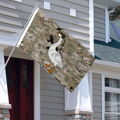 OCP Camouflage Tactical Goose flag ("Peace Was Never an Option") 3x5ft banner man cave