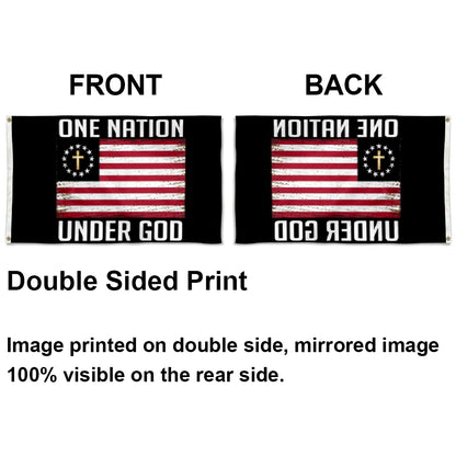 "One Nation Under God" Hope American Faith Christian Jesus Cross flag 3x5ft banner man cave 2