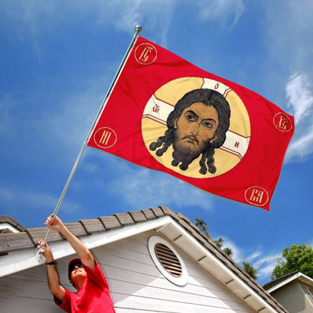 Orthodox Christian Army Soldier Jesus Christ flag 3x5ft banner man cave