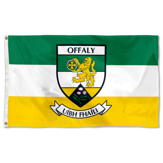 Offaly County Coat of Arms Ireland flag 3x5ft banner man cave