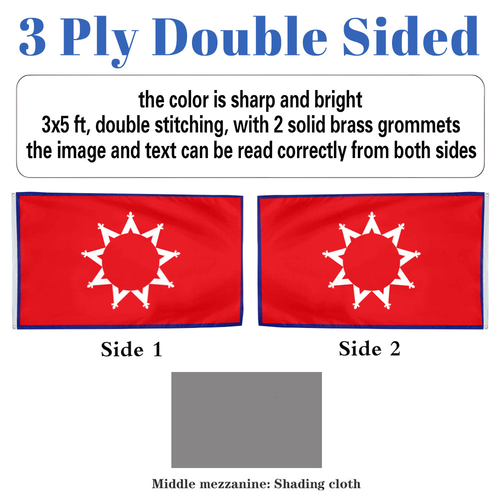 Oglala Sioux Tribe flag 3x5ft banner man cave