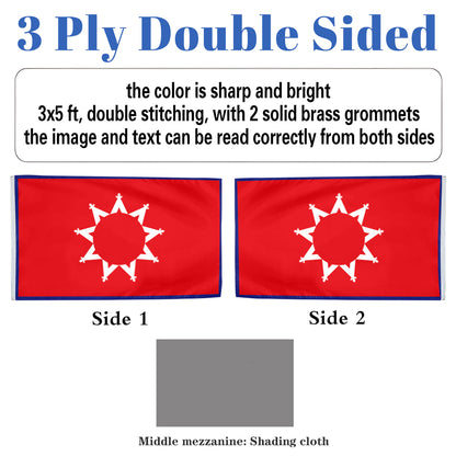 Oglala Sioux Tribe flag 3x5ft banner man cave