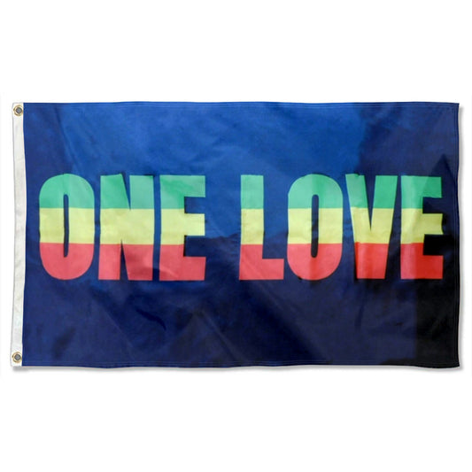 One Love Rasta flag 3x5ft banner man cave