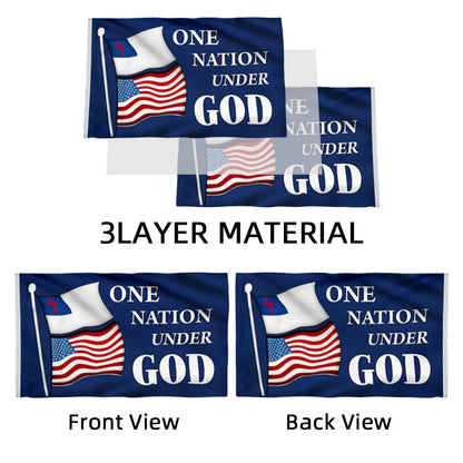 "One Nation Under God" Hope American Faith Christian Jesus Cross flag 3x5ft banner man cave