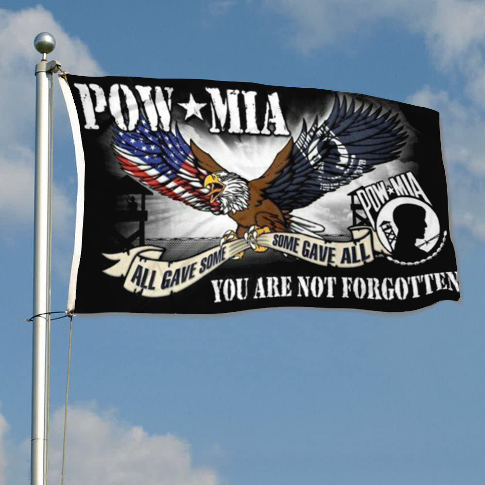POW-MIA "You Are Not Forgotten" flag 3x5ft banner man cave