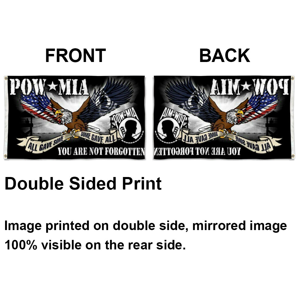 POW-MIA "You Are Not Forgotten" flag 3x5ft banner man cave