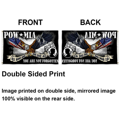 POW-MIA "You Are Not Forgotten" flag 3x5ft banner man cave