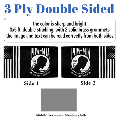 POW MIA American flag 3x5ft banner man cave