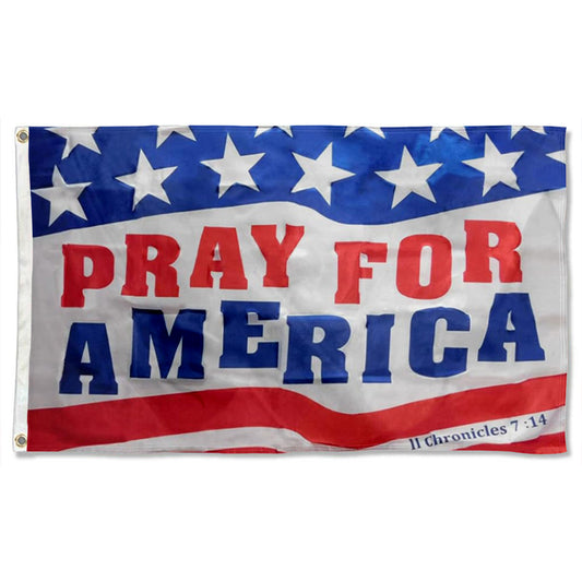 PRAY FOR AMERICA flag 3x5ft banner man cave