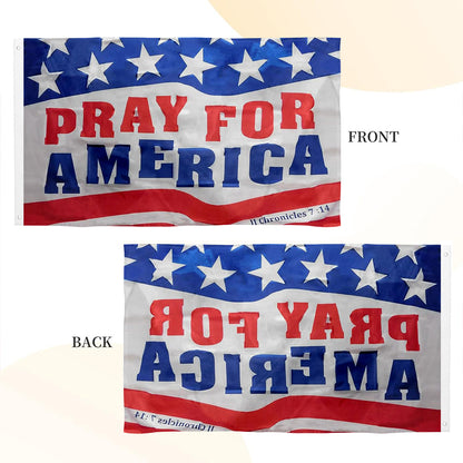 PRAY FOR AMERICA flag 3x5ft banner man cave
