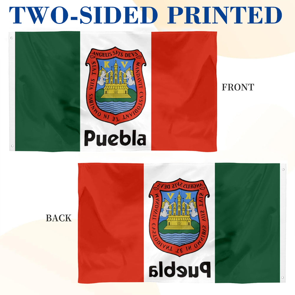 Puebla Mexico State flag 3x5ft banner man cave