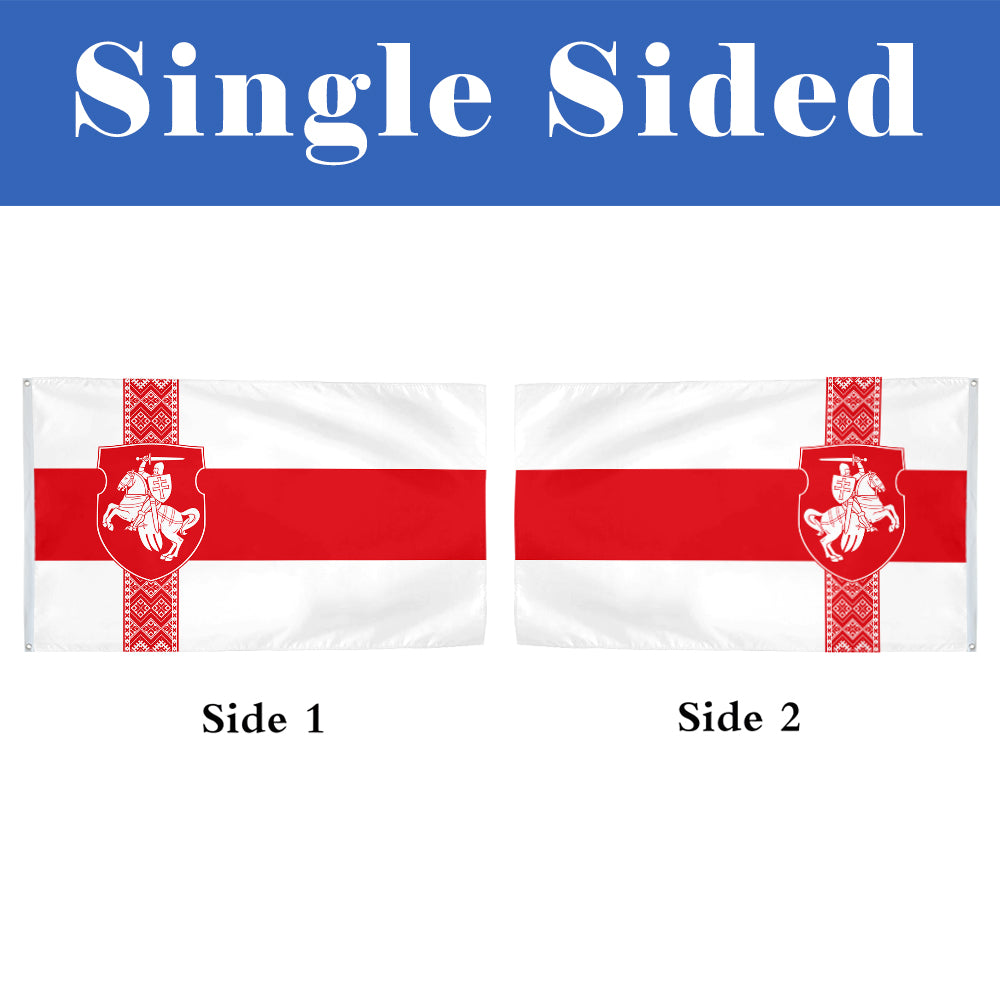 Pagonya Red-White Belarus Minsk Knight flag 3x5ft banner man cave