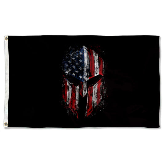Patriotic Punisher Spartan flag 3x5ft banner man cave