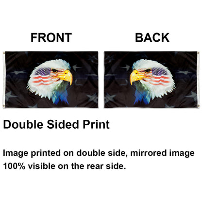 Patriotic Eagle Flag: 3x5ft Man Cave American Patriotic Style Decor Banner