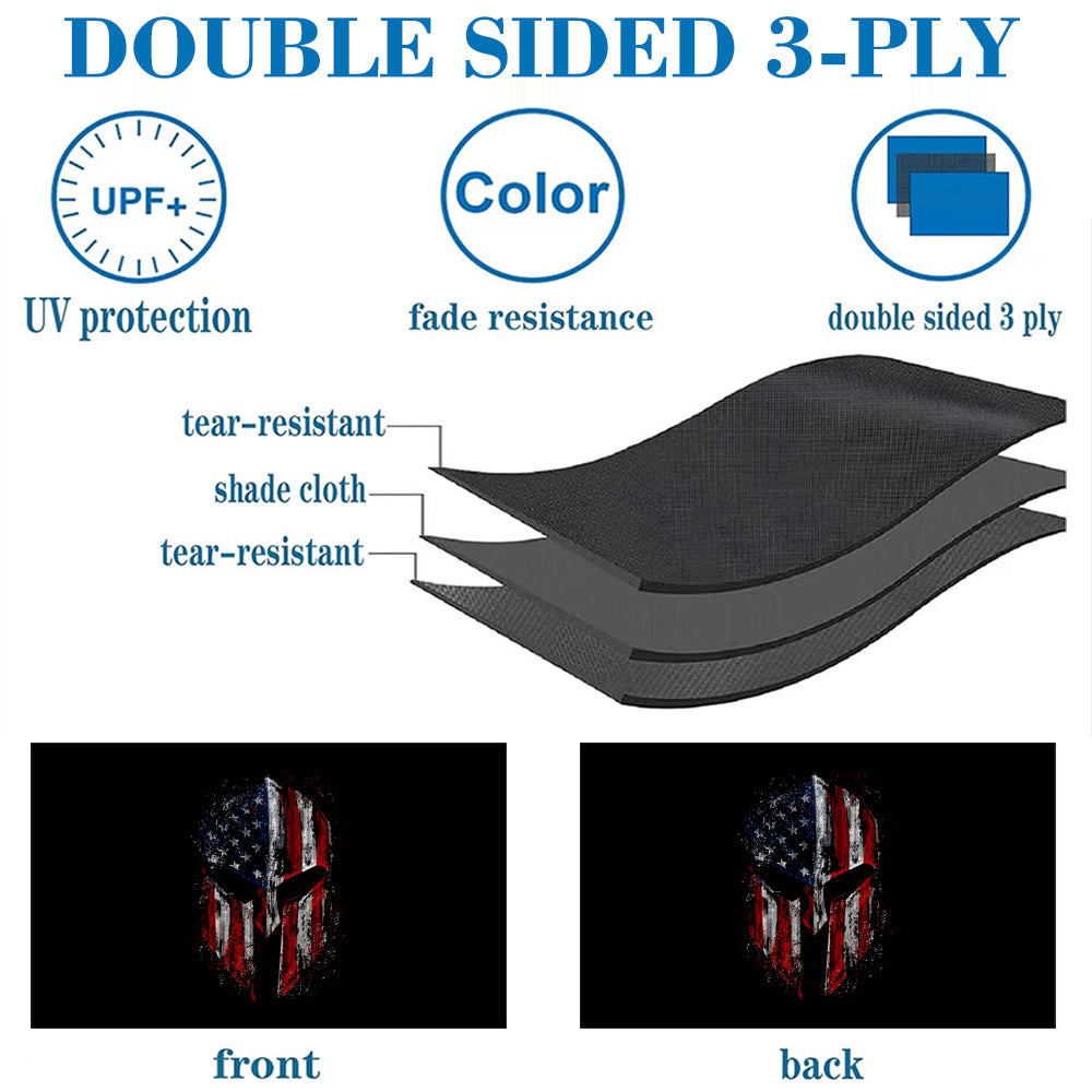 Patriotic Punisher Spartan flag 3x5ft banner man cave